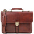 Assisi - Leather briefcase 3 compartments